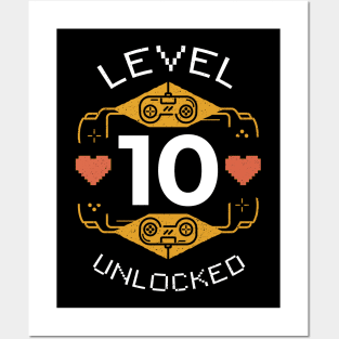 Retro Gaming Level 10 Unlocked Posters and Art